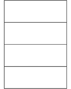 A4 etiketten 210 x 74 mm wit 100 vel Sorex