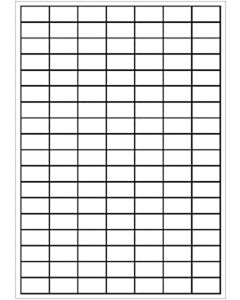 A4 etiketten 28,5 x 16 mm wit 100 vel Sorex