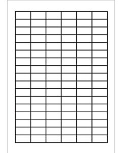 A4 etiketten 30 x 15 mm wit 100 vel Sorex