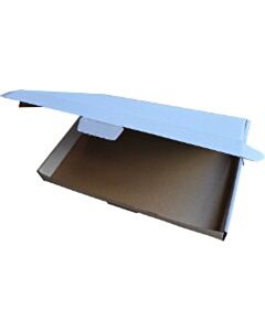 50 Witte brievenbusdozen A4 310x220x28 mm met sluitlip