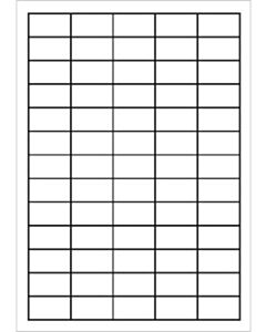 A4 etiketten 38,1 x 21,2 mm wit 100 vel huismerk