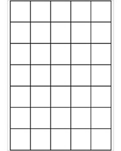 A4 etiketten 40 x 42,3 mm wit 100 vel Sorex