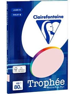 5 Pastelkleuren A4 papier 80g 5x20vel Clairefontaine Trophée