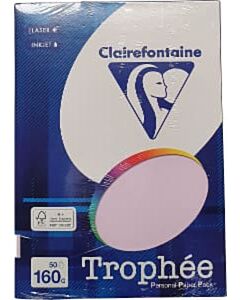 Lila A4 papier 160 gram 50 vel Clairefontaine Trophée