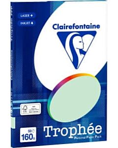 Groen A4 papier 160 gram 50 vel Clairefontaine Trophée