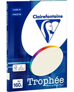Parelgrijs A4 papier 160 gram 50 vel Clairefontaine Trophée