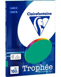 Dennengroen A4 papier 160 gram 50 vel Clairefontaine Trophée