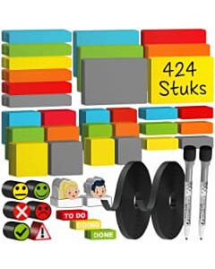 Scrum magneten set voor whiteboard 424-delig