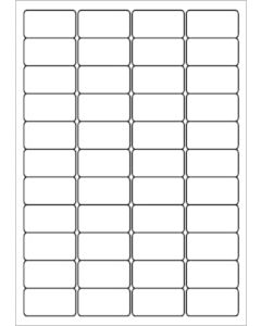 A4 etiketten 47,5 x 25,4 mm wit 100 vel Sorex