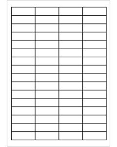 A4 etiketten 48,3 x 16,9 mm wit 100 vel huismerk