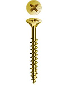 100 Spax Yellox schroeven 4x60mm voldraad PZ2