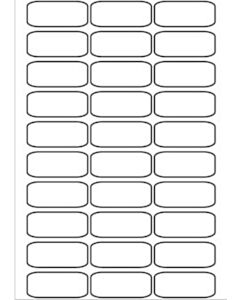 A4 etiketten 60 x 25 mm wit 100 vel Sorex
