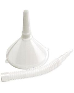 Complete trechter met tuit Perel wit 21 cm diameter