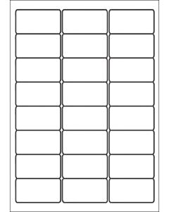 A4 etiketten 63,5 x 33,9 mm wit 100 vel huismerk