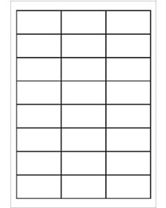 A4 etiketten 64,6 x 33,8 mm wit 100 vel Sorex