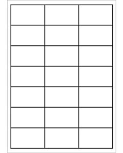 A4 etiketten 66 x 40 mm wit 100 vel Sorex