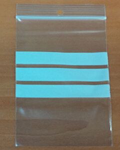 100 Gripzakjes 70 x 100 mm met schrijfvlak 50 micron