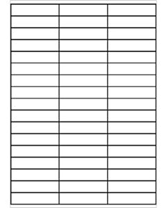 A4 etiketten 70 x 16,9 mm wit 100 vel Sorex