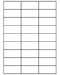 A4 etiketten 70 x 32 mm wit 100 vel Sorex