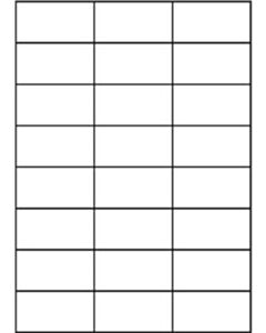 A4 etiketten 70 x 37 mm wit 100 vel huismerk