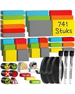 Scrum magneten set voor whiteboard 741-delig
