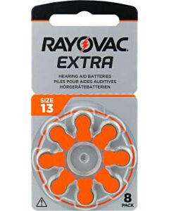 Rayovac Extra type 13 oranje (8 batterijen)