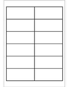 A4 etiketten 97 x 42,3 mm wit 100 vel huismerk