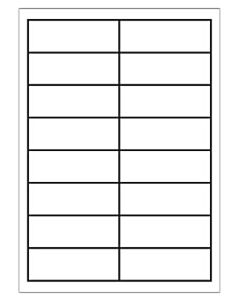 A4 etiketten 97 x 33,9 mm wit 100 vel huismerk