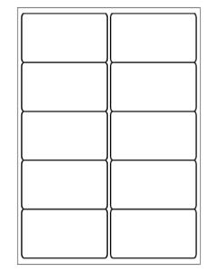A4 etiketten 99,1 x 57 mm wit 100 vel huismerk