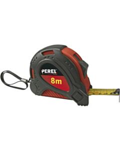 Rolbandmaat 8 meter met rubberbekleding