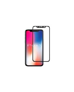 3D glas screen protector voor iPhone X zwart