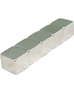 5 Neodymium kubusmagneten 10 mm N42