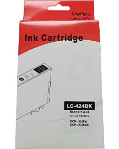 Huismerk Brother LC-424BK cartridge zwart