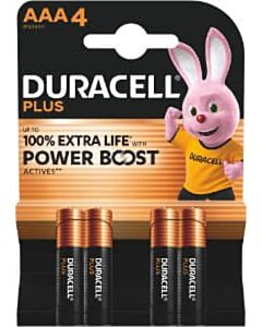 Duracell Plus Power Boost AAA batterijen (4)