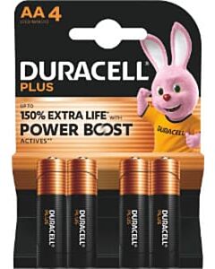 Duracell Plus Power Boost AA batterijen (4)