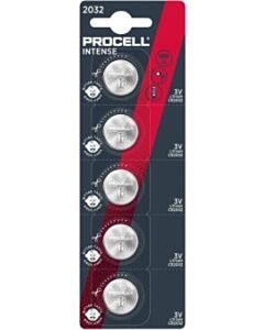 5 Duracell Procell Intense CR2032 knoopcel batterijen