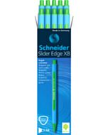 10x Schneider Slider Edge XB balpen groen