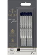 10 Parker QuinkFlow balpenvullingen zwart medium