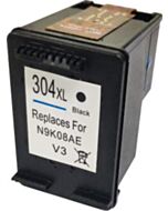 Huismerk HP 304XL cartridge zwart met inktniveau