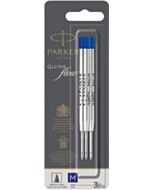 3 Parker QuinkFlow balpenvullingen blauw medium