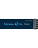 10 Schneider Slider 755 XB balpenvullingen zwart