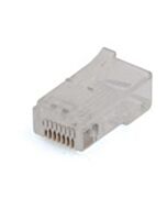 RJ45 plug voor ronde kabels, 25 stuks