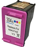 Huismerk HP 304XL cartridge kleur met inktniveau