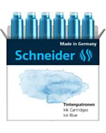 6 Inktpatronen Schneider Ice Blue pastel