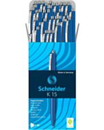 50x Balpen Schneider K 15 blauw medium