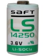 Saft LS14250 lithium 1/2 AA batterij (3,6V)