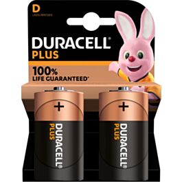 Duracell Plus D batterijen (2)