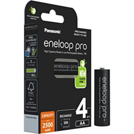 Panasonic Eneloop Pro AA batterijen (4)