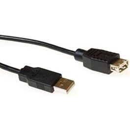 USB A 2.0 verlengkabel 5 meter zwart
