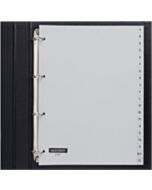 Tabbladen 4-gaats 20-delig A-Z grijs PP Quantore